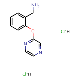 [2-(pyrazin-2-yloxy)phenyl]methanamine dihydrochloride