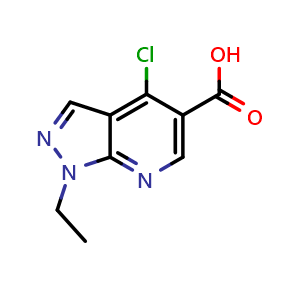 4-chloro-1-ethyl-1H-pyrazolo[3,4-b]pyridine-5-carboxylic acid