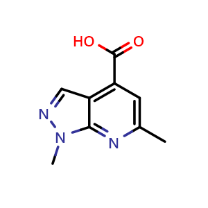 Chemical structure of 1,6-dimethyl-1H-4-carboxylic acid , CAS 934106-78-2, AChemBlock P44563