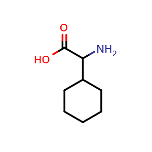 Chemical structure of 2-amino-2-cyclohexylacetic acid , CAS 5664-29-9, AChemBlock P44587