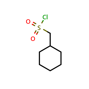 Chemical structure of cyclohexylmethanesulfonyl chloride , CAS 4352-30-1, AChemBlock P44609