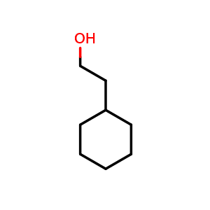 Chemical structure of 2-cyclohexylethan-1-ol , CAS 4442-79-9, AChemBlock P44676