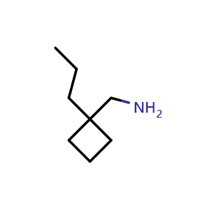 Chemical structure of 1-(1-propylcyclobutyl)methanamine , CAS 959239-92-0, AChemBlock P44712