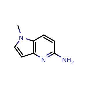 Chemical structure of 1-methyl-1H-pyrrolo[3,2-b]pyridin-5-amine , CAS 947688-70-2, AChemBlock P44755