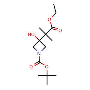 tert-butyl 3-(1-ethoxy-2-methyl-1-oxopropan-2-yl)-3-hydroxyazetidine-1-carboxylate