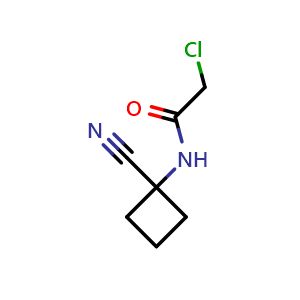 2-chloro-N-(1-cyanocyclobutyl)acetamide