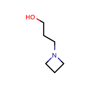 Chemical structure of 3-(azetidin-1-yl)propan-1-ol , CAS 925903-31-7, AChemBlock P44834