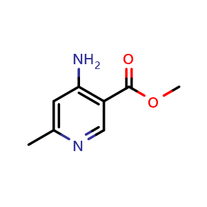 Chemical structure of methyl 4-amino-6-methylpyridine-3-carboxylate , CAS 886372-01-6, AChemBlock P44959