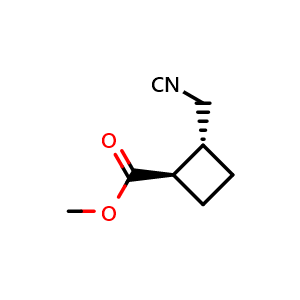 methyl trans-2-(cyanomethyl)cyclobutane-1-carboxylate