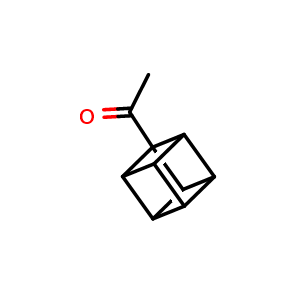 Chemical structure of 1-(cuban-1-yl)ethan-1-one , CAS 80606-52-6, AChemBlock P45153