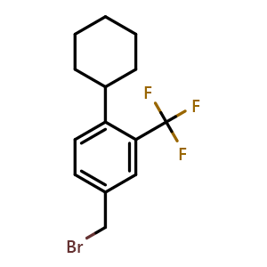 4-(bromomethyl)-1-cyclohexyl-2-(trifluoromethyl)benzene