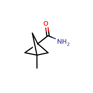 Chemical structure of 3-methylbicyclo[1.1.1]pentane-1-carboxamide , CAS 796963-30-9, AChemBlock P45164
