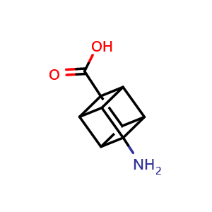 Chemical structure of 1-Amino-cubane-4-carboxylic acid , CAS 744995-90-2, AChemBlock P45248