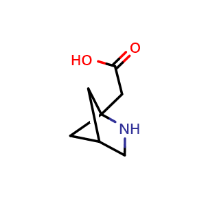 Chemical structure of 2-{2-azabicyclo[2.1.1]hexan-1-yl}acetic acid , CAS 721394-81-6, AChemBlock P45285