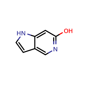 Chemical structure of 1H-pyrrolo[3,2-c]pyridin-6-ol , CAS 70357-66-3, AChemBlock P45297