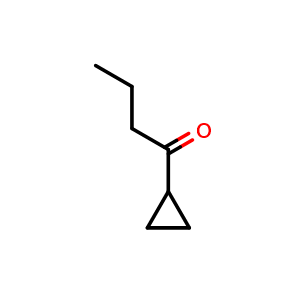 Chemical structure of 1-cyclopropylbutan-1-one , CAS 6705-46-0, AChemBlock P45338