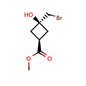 methyl cis-3-(bromomethyl)-3-hydroxycyclobutane-1-carboxylate