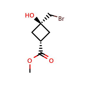 methyl trans-3-(bromomethyl)-3-hydroxycyclobutane-1-carboxylate