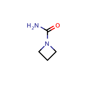 Chemical structure of azetidine-1-carboxamide , CAS 5661-52-9, AChemBlock P45464