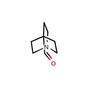 Chemical structure of 1-azabicyclo[2.2.2]octane-4-carbaldehyde , CAS 55022-91-8, AChemBlock P45483
