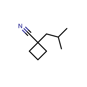 1-(2-methylpropyl)cyclobutane-1-carbonitrile