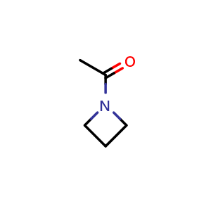 Chemical structure of 1-(azetidin-1-yl)ethan-1-one , CAS 45467-31-0, AChemBlock P45596