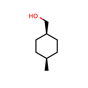 Chemical structure of [cis-4-methylcyclohexyl]methanol , CAS 3937-48-2, AChemBlock P45661