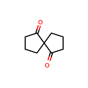 Chemical structure of spiro[4.4]nonane-4,9-dione , CAS 27723-43-9, AChemBlock P45840