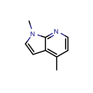 Chemical structure of 1,4-dimethyl-1H-pyrrolo[2,3-b]pyridine , CAS 27284-68-0, AChemBlock P45850