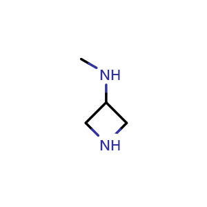 Chemical structure of N-methylazetidin-3-amine , CAS 247069-31-4, AChemBlock P45899