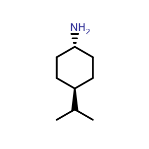 Chemical structure of trans-4-(propan-2-yl)cyclohexan-1-amine , CAS 23775-42-0, AChemBlock P45914