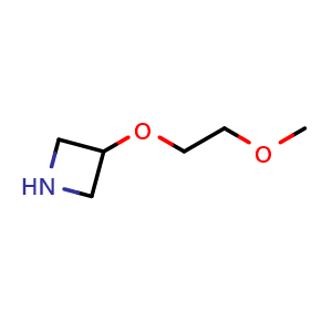 Chemical structure of 3-(2-methoxyethoxy)azetidine , CAS 221198-11-4, AChemBlock P45947