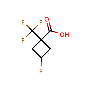 3-fluoro-1-(trifluoromethyl)cyclobutane-1-carboxylic acid