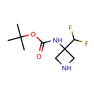 tert-butyl N-[3-(difluoromethyl)azetidin-3-yl]carbamate