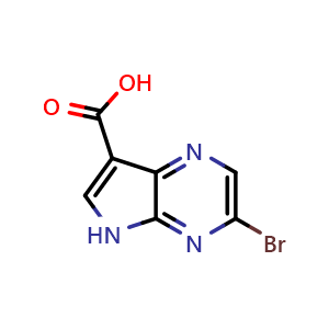 3-bromo-5H-pyrrolo[2,3-b]pyrazine-7-carboxylic acid