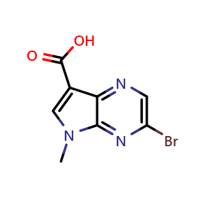 3-bromo-5-methyl-5H-pyrrolo[2,3-b]pyrazine-7-carboxylic acid