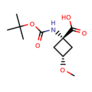 cis-1-(tert-butoxycarbonylamino)-3-methoxy-cyclobutanecarboxylic acid