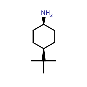 Chemical structure of rel-(1s,4s)-4-tert-butylcyclohexan-1-amine , CAS 2163-33-9, AChemBlock P46170