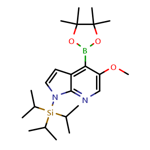 5-methoxy-4-(tetramethyl-1,3,2-dioxaborolan-2-yl)-1-[tris(propan-2-yl)silyl]-1H-pyrrolo[2,3-b]pyridine