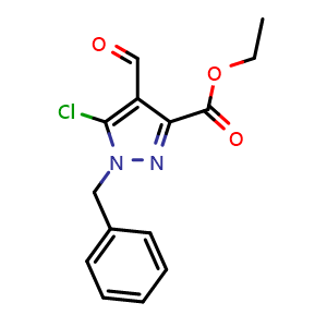ethyl 1-benzyl-5-chloro-4-formyl-pyrazole-3-carboxylate
