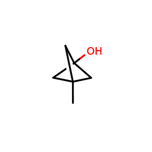Chemical structure of 3-methylbicyclo[1.1.1]pentan-1-ol , CAS 2091012-43-8, AChemBlock P46343