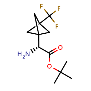 tert-butyl (2R)-2-amino-2-[3-(trifluoromethyl)bicyclo[1.1.1]pentan-1-yl]acetate