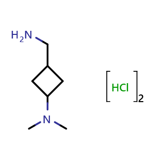 3-(aminomethyl)-N,N-dimethylcyclobutan-1-amine dihydrochloride