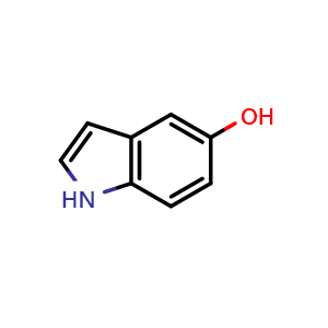 Chemical structure of 1H-indol-5-ol , CAS 1953-54-4, AChemBlock P46527