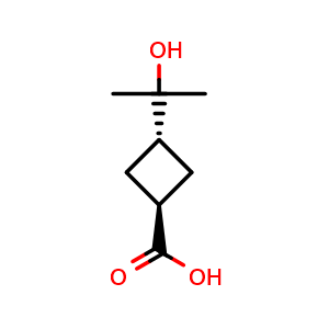 trans-3-(2-hydroxypropan-2-yl)cyclobutane-1-carboxylic acid