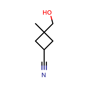 3-(hydroxymethyl)-3-methylcyclobutane-1-carbonitrile