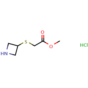 methyl 2-(azetidin-3-ylsulfanyl)acetate hydrochloride