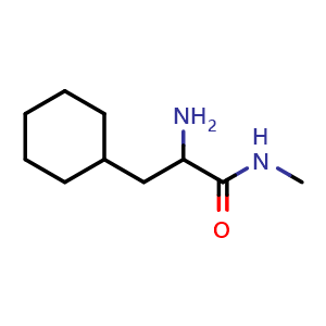 Chemical structure of 2-amino-3-cyclohexyl-N-methylpropanamide , CAS 1862362-73-9, AChemBlock P46833