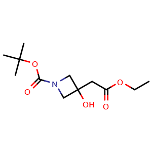 tert-butyl 3-(2-ethoxy-2-oxoethyl)-3-hydroxyazetidine-1-carboxylate