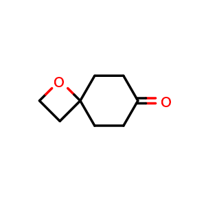 Chemical structure of 1-oxaspiro[3.5]nonan-7-one , CAS 1823366-07-9, AChemBlock P46914